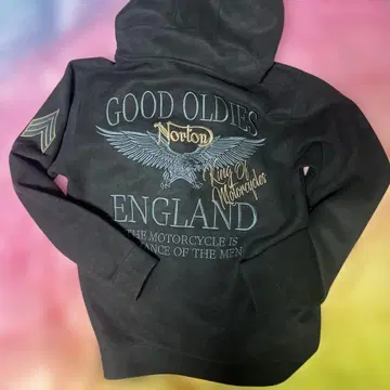 Norton 그래픽 후드티 블랙 트레이닝복 보아 [ 새상품급 ]