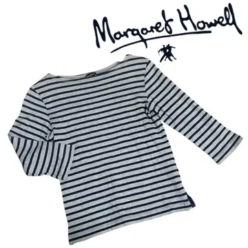 [영국제] 마가렛호웰 보트넥 보더 티셔츠 7부 소매 2