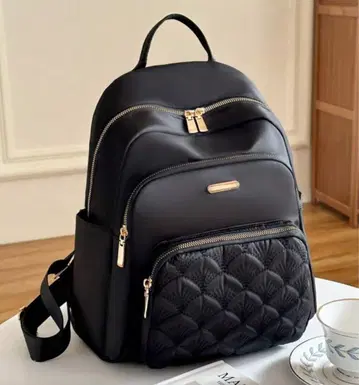 마지막 1개 ZARA 해외 브랜드 고급 퀼팅 백팩 블랙