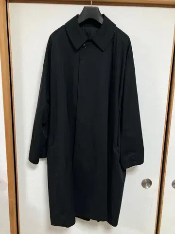 블랙 스텐카라 코트 롱 기장