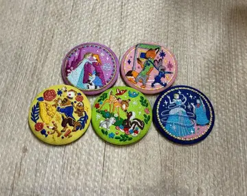 캐릭터 자수 핀 배지 5개 세트