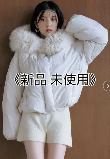 SNIDEL 니시카와 후드 퍼 숏 다운