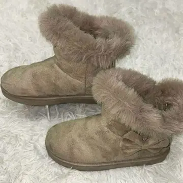 [빈티지] 어그 부츠 퍼 리본 21cm