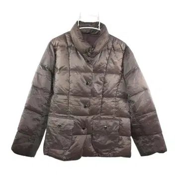 경량 다운 자켓 여성용 L 상당 그레이지 계열 스탠드 카라 방한