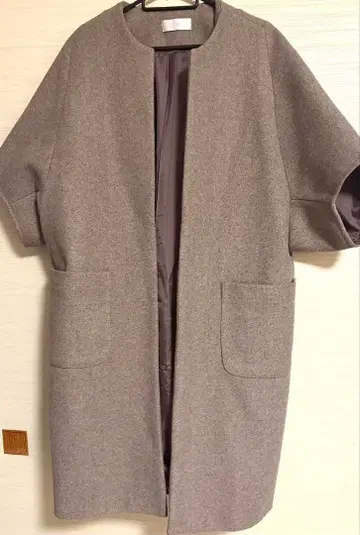 J DEW 노카라 울 코트 새상품급