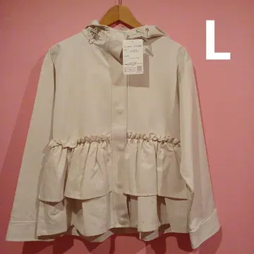 시마무라 plechurciel 페플럼 프릴 마운틴 후드티 연한 주황 L