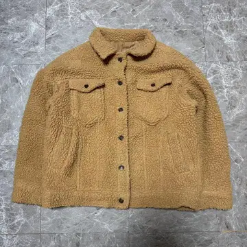 베이지 보아 자켓 M 사이즈