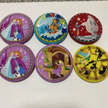 캐릭터 자수 핀 배지 세트