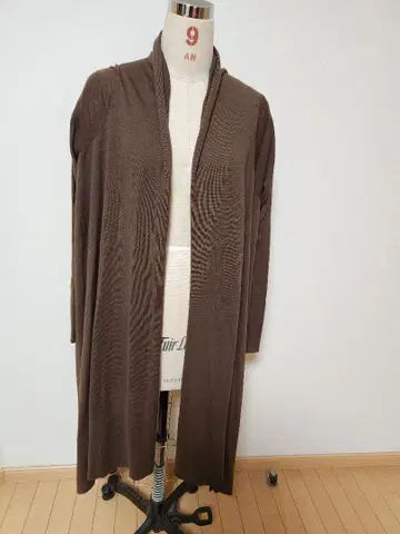 브라운 롱 가디건 긴팔