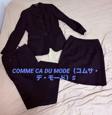 꼼사데모드 블랙 수트 3종 세트 자켓 스커트 팬츠 S