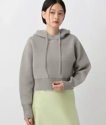 아파트바이 컴팩트 후드 니트 풀오버