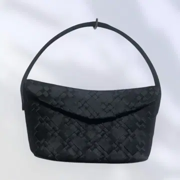 새틴 조 포멀 백 블랙 뜨개질