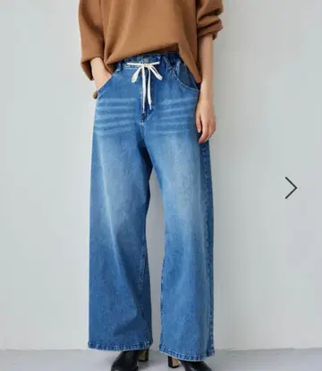 BARNYARDSTORM 드로스트 와이드 컷 데님 인디고 M 사이즈