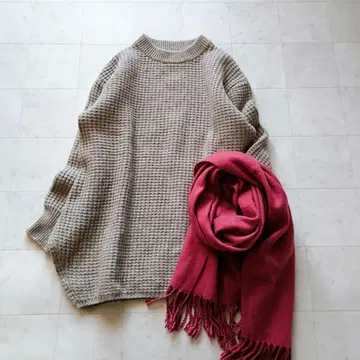 스픽 앤 스팬 3G 편직 풀오버 루즈 와이드 니트