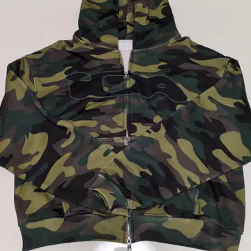 IDA sply 더블 지퍼 후드티 카모플라쥬 XS