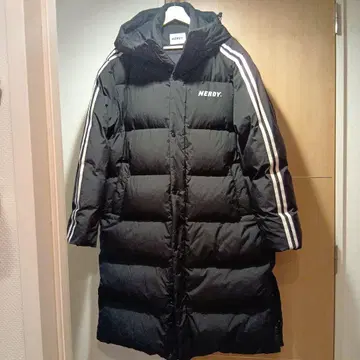 NERDY 블랙 다운 자켓 L