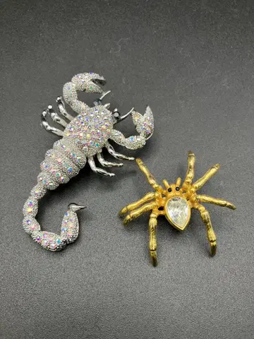 [ 독충 ] 전갈과 거미 브로치 세트 [ 고독 ]