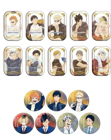 하이큐 세븐넷 스퀘어 캔뱃지 토큐 카게야마 츠키시마 쿠로오 코즈메