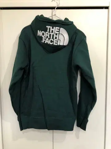 THE NORTH FACE 다크 그린 풀 집업 후드티 S