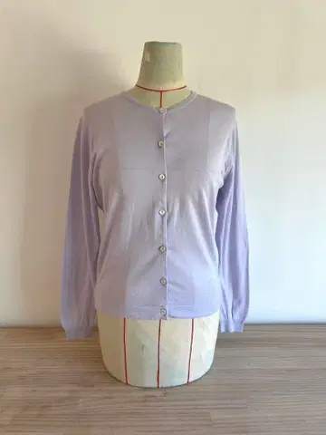 존스메들리/상의/가디건/니트/S/코튼/라이트퍼플