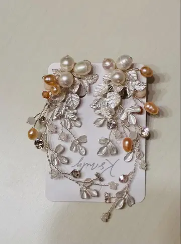 나뭇가지 귀찌 비쥬 실버 k6-pe26