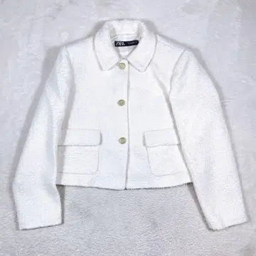 ZARA 부클레 숏 자켓 L 사이즈 골드 버튼