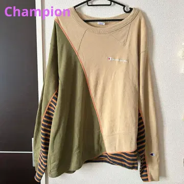 새상품급 Champion 클레이지 패턴 맨투맨 리메이크풍 트레이닝복