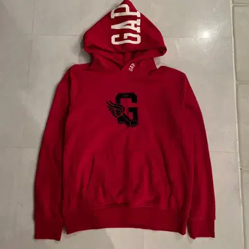 GAP 빨간색 후드 부착 후드티