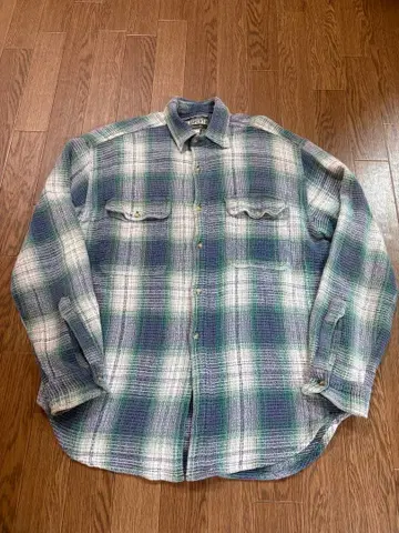 와플 그라데이션 체크 셔츠