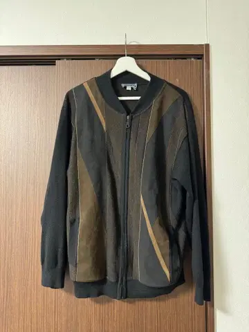 Detlev Albers 집업 스웨터 블랙/브라운