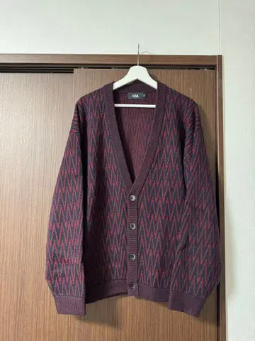 AZUL BY MOUSSY 와인 레드 가디건 L