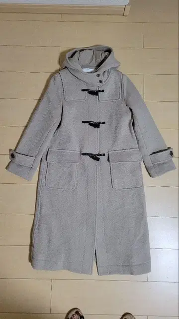 슬로브 이에나 더플 코트 라이트 베이지 38 사이즈 M