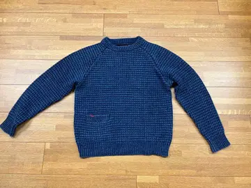 BLUE BLUE 인디고 염색 니트 스웨터