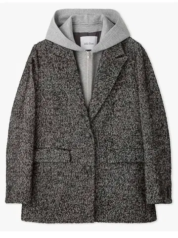 미라 오웬 후드 도킹 싱글 브레스 자켓