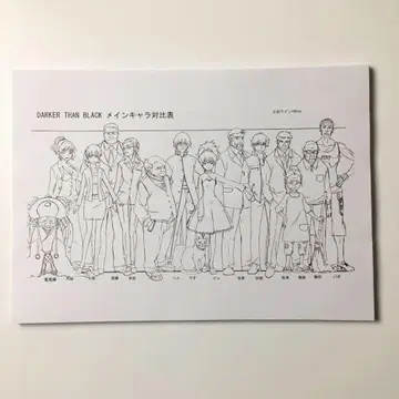 DARKER THAN BLACK 설정 자료 약 64장