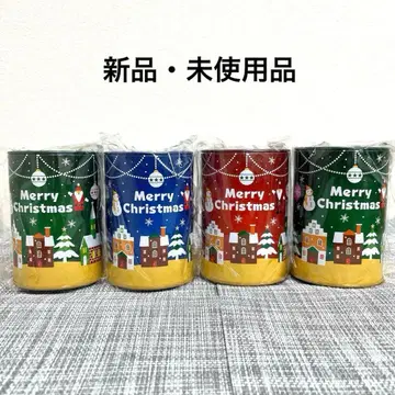 크리스마스 패턴 저금통 연필꽂이