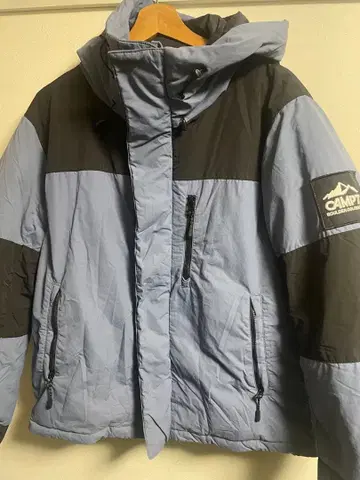 CAMP7 후드 부착 다운 자켓