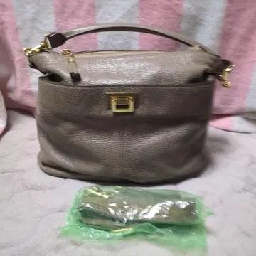 ATAC 그레이 가죽 숄더백 중고