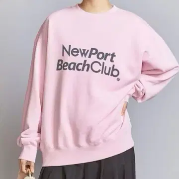 beauty&youth 코튼 쭈리 로고 맨투맨 풀오버