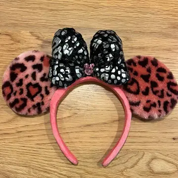 디즈니랜드 머리띠 레오파드 무늬