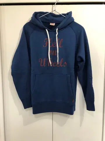 CALEE Hell on Wheels 후드 부착 후드티 파랑