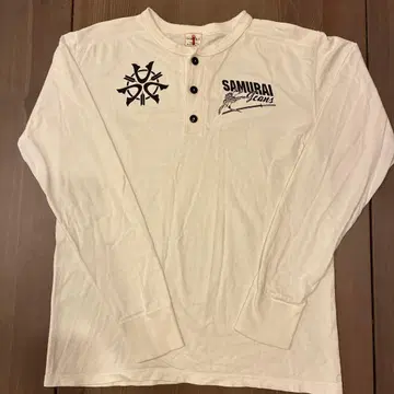 SAMURAI JEANS 긴팔 티셔츠 화이트