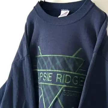 USA제 골프 WAPSIE RIDGE 자수 맨투맨 L 네이비 구제 의류