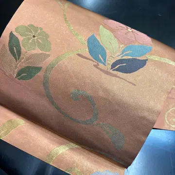 12-47 나고야 오비 9촌 새상품급 순수 실크 기모노 나고야 제봉