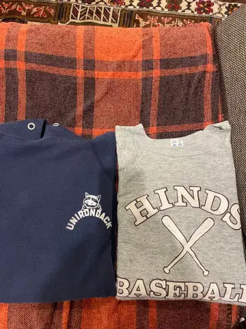 챔피온 래글런 후드 맨투맨 2장 세트 80s L 사이즈