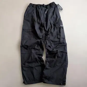 새상품 택 포함 에어워크 방한 블랙 카고 팬츠 조정 가능 허리