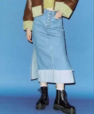 jouetie 사이드 슬릿 스트레이트 스커트 [ 데님 스커트 ]