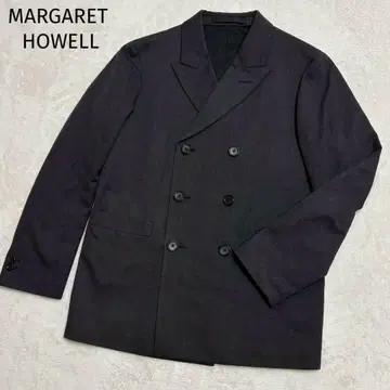 고품질 마가렛호웰 더블 자켓 코튼울 그레이