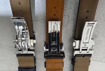 SEIKO CITIZEN BAMBI D 버클 20mm 가죽 벨트 정품