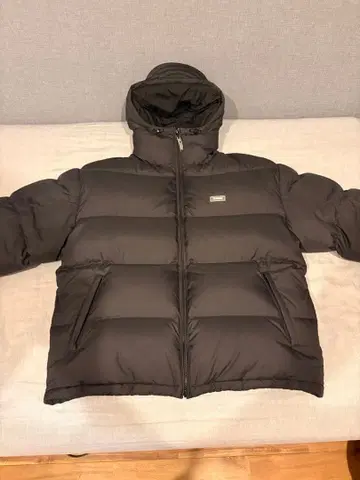 XLARGE 후드 부착 블랙 다운 자켓 L